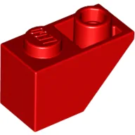 Brick Sloped Inverted 45° 2 x 1 / Red