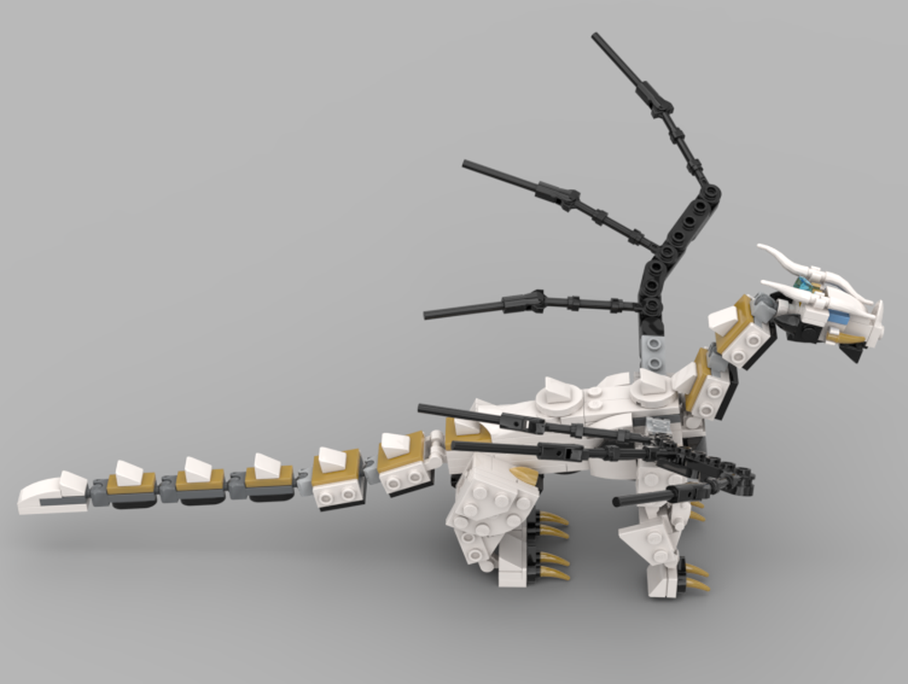Lego Wu's Battle Dragon Wings and head upgrade
