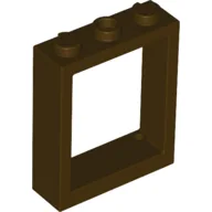 Window Frame 1 x 3 x 3 / Dark Brown