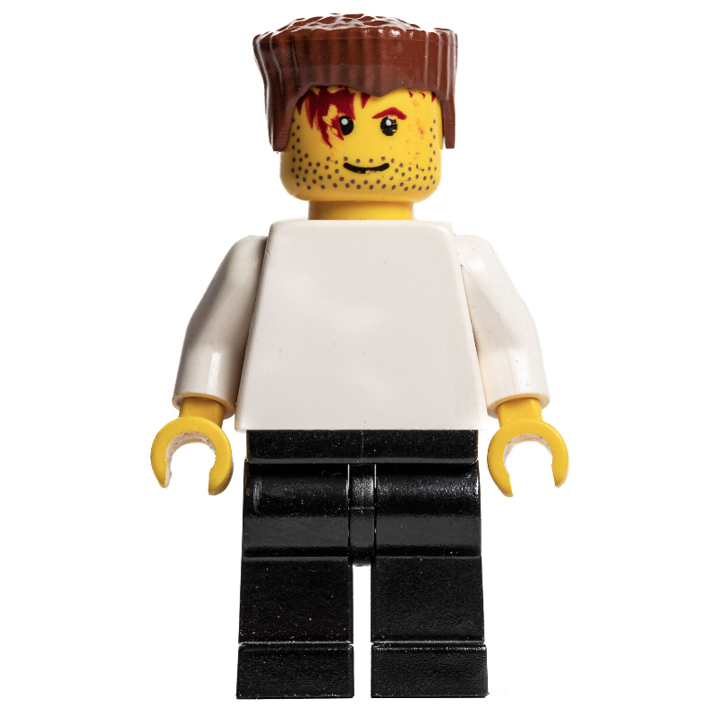 Lego Soccer Player White Plain Torso, Black Legs 4