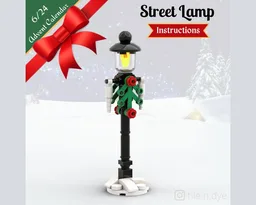 Street Lamp - LEGO CHRISTMAS MOC