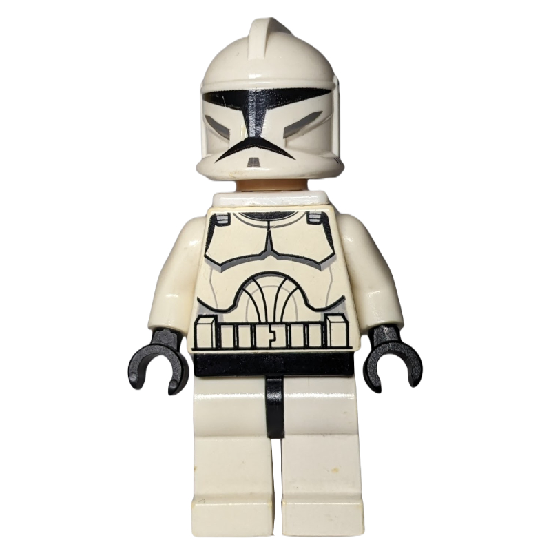 Lego Clone Trooper, Phase I Armor, Brown Eyes, Jetpack