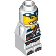 Lego Microfig Pirate Plank Pirate White
