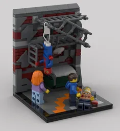 Spider-man diorama