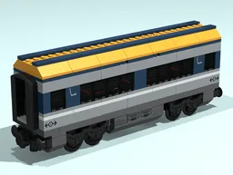 Passenger train sitting car - Extended