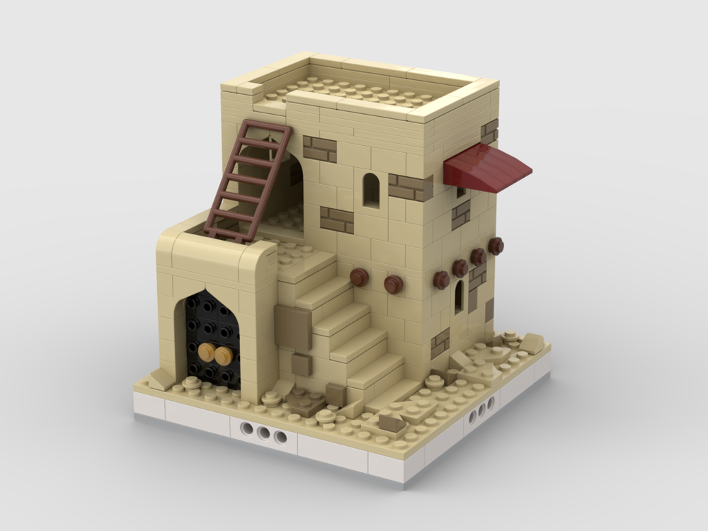 Lego Desert House #3 for a Modular Desert village