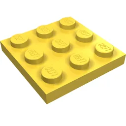 Plate 3 x 3 / Yellow