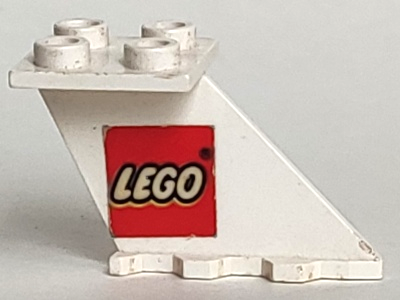 Lego Tail 4 x 2 x 2 with Lego Logo Pattern on both Sides (Stickers) - Sets 455-1 / 657-1