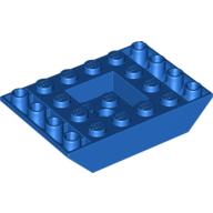 Lego Brick Sloped Inverted 45° 6 x 4 Double with Recessed Center / Blue