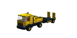 Yellow Truck with Lowloader