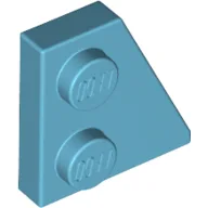 Wedge Plate 2 x 2 Right / Medium Azure
