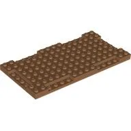 Plate Special 8 x 16 x 2/3 with Six Recessed Edges / Medium Nougat