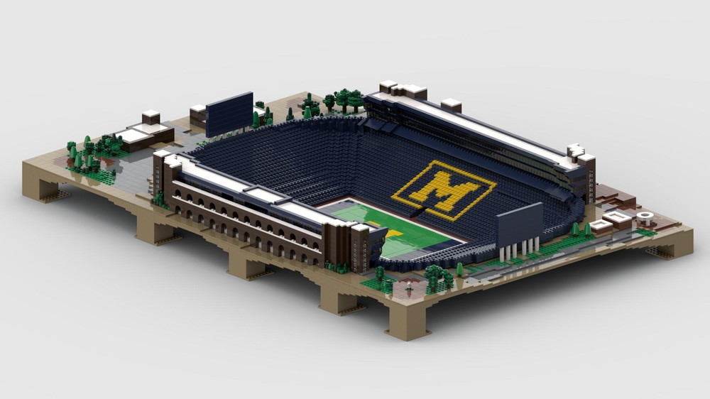 Lego Michigan Stadium Model