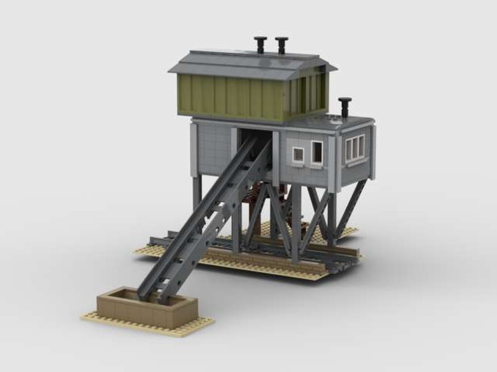 Lego Kieswerk mit Eisenbahnverladung - gravel works with railroad loading