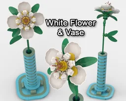 White Flower & Vase
