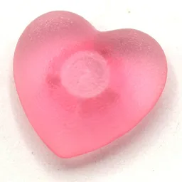 Clikits Icon, Heart 2 x 2 Small with Pin [Frosted] / Trans-Pink