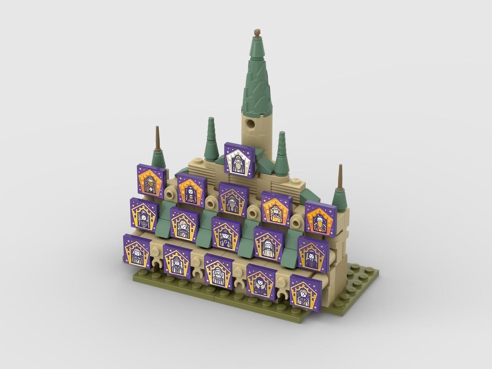 Lego Hogwards Chocolate Frog Card Tiles Display Stand