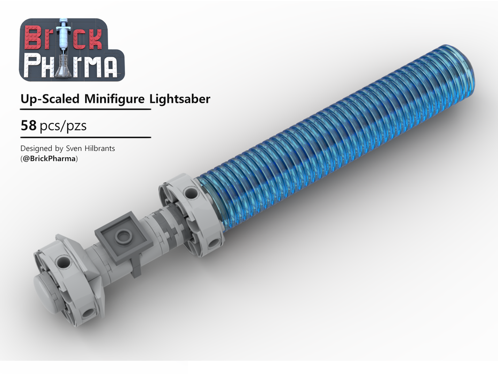 Lego Up-Scaled Minifigure Lightsaber