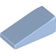 Lego Brick Sloped 18° 2 x 1 x 2/3 / Bright Light Blue