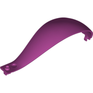 Lego Panel 4 x 4 x 13 Curved Tapered with Clip at Each End / Magenta