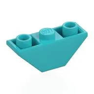 Brick Sloped Inverted 45° 3 x 1 Double with 2 Completely Open Studs / Medium Azure