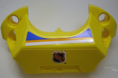 Lego Sports Hockey Chest Protector with NHL Logo and Blue, Orange, White Stripes Pattern (Stickers) - Set 3545