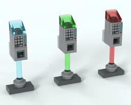 Cyberpunk Parking Meters