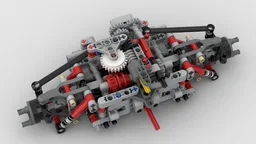 Front axle with diff-lock