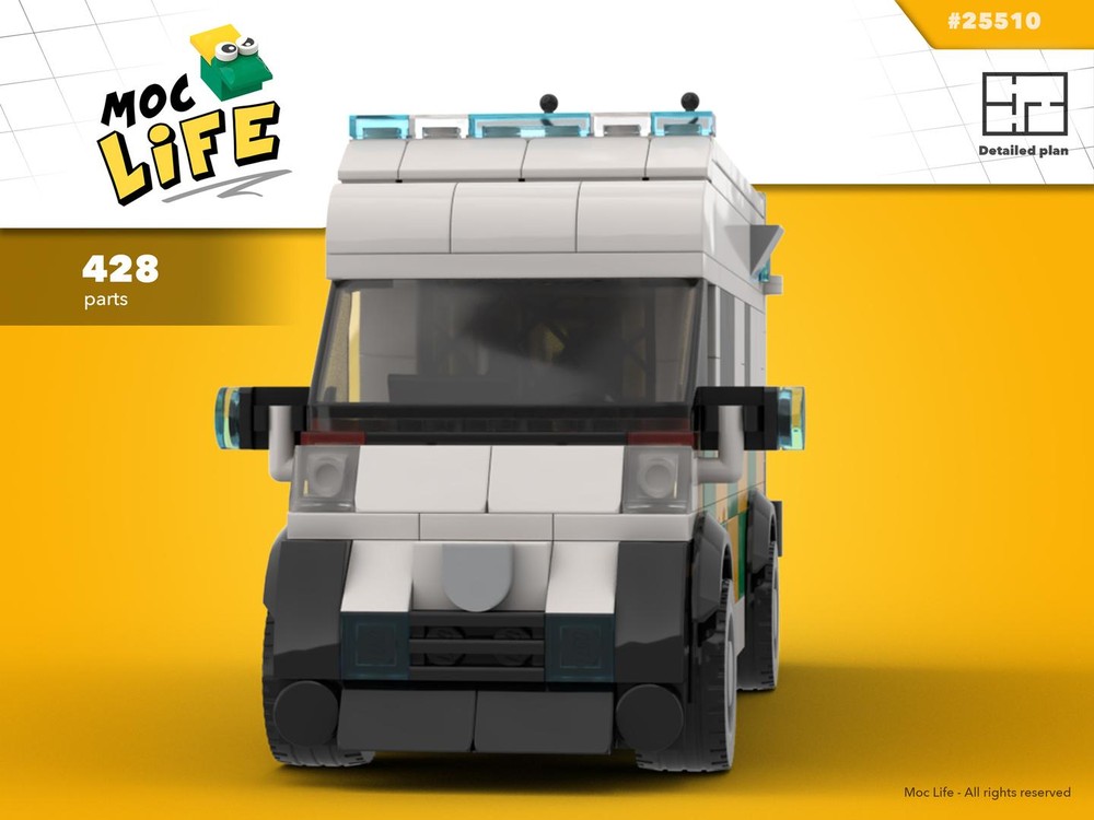 Lego Peugeot Boxer Scottish ambulance