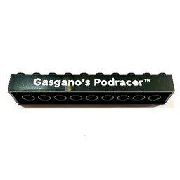 Brick 2 x 10 with 'Gasgano's Podracer'