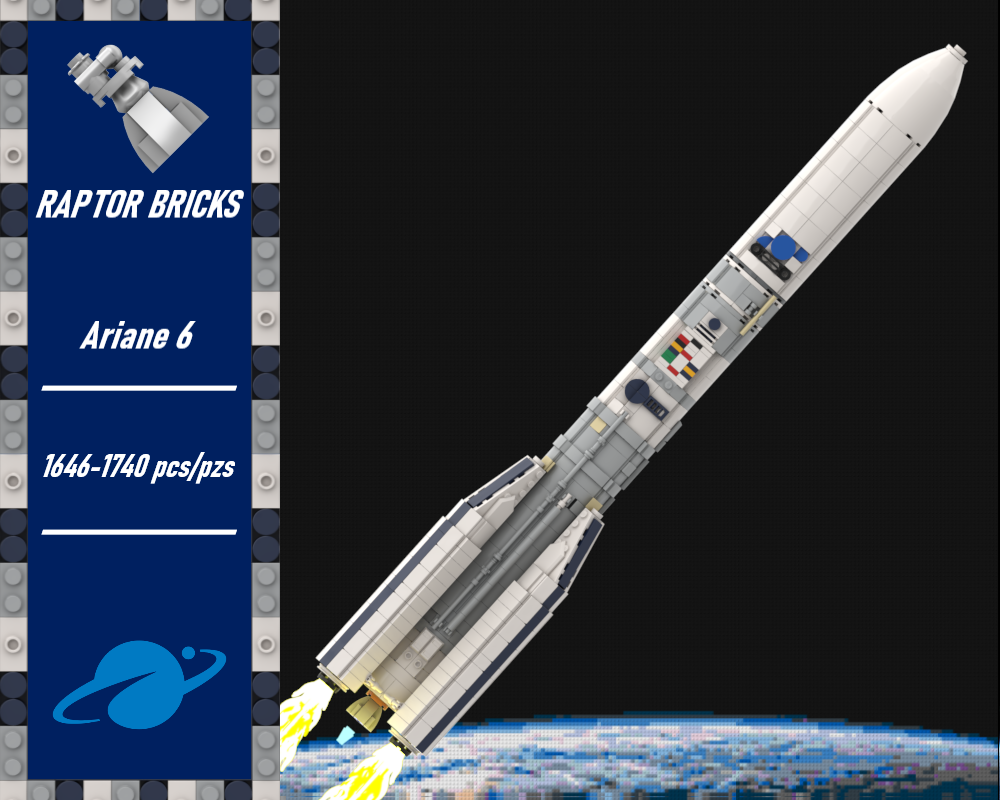 Lego Ariane 6 (Saturn V scale)
