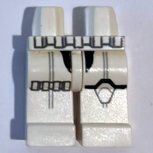Lego Hips and White Legs with Stormtrooper Print / White