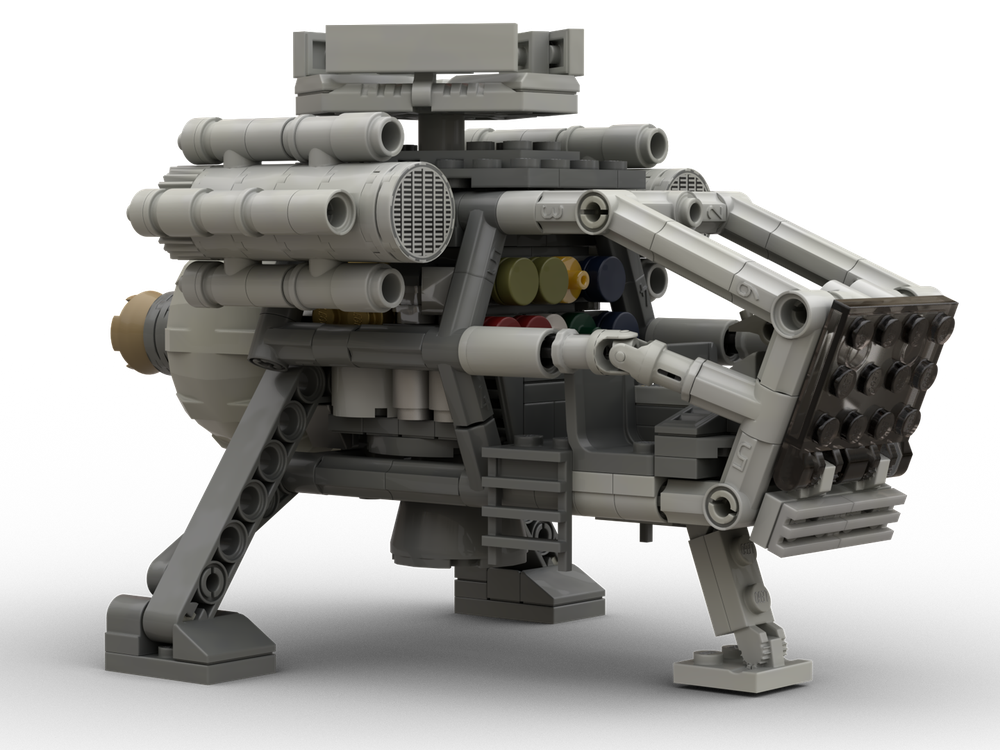 Lego Nostromo flying bedstead aircraft