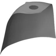 Neckwear Cape, Standard [Traditional Starched Fabric] / Light Bluish Gray