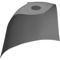 Lego Neckwear Cape, Standard [Traditional Starched Fabric] / Light Bluish Gray