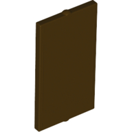 Lego Glass for Window 1 x 2 x 3 Flat Front / Dark Brown