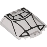 Windscreen 6 x 6 x 1 1/3 with Black and Silver Lines (Cockpit) Print / Trans-Brown