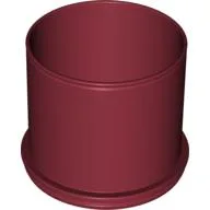 Duplo Ball Tube Straight / Dark Red