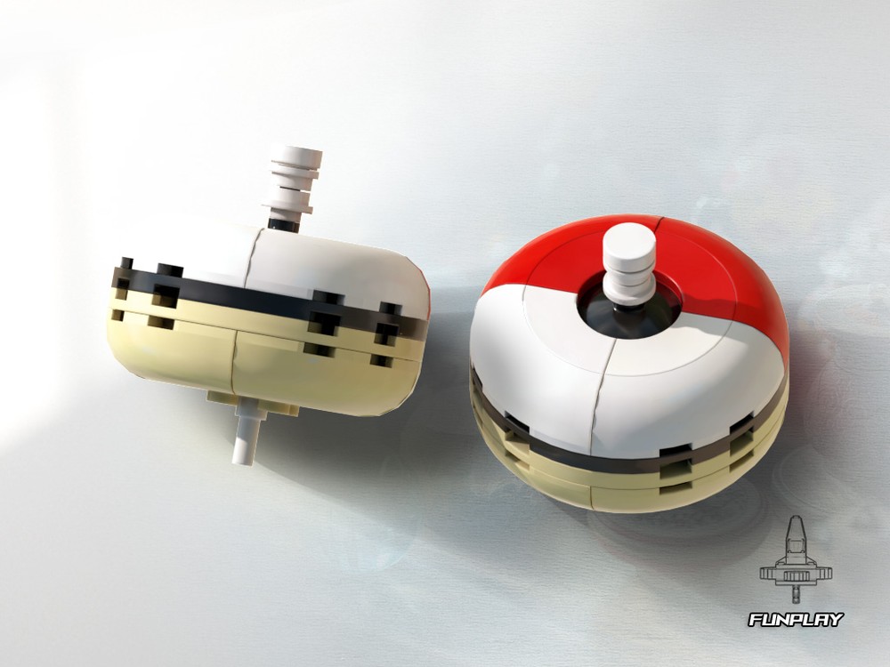 Lego Spinning Top #24 Poke Ball Donut