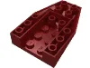 Brick Wedged, Sloped Inverted 6 x 4 with 2 Stud Connections / Dark Red