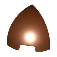 Brick Round Curved 1 x 1 x 1 Quarter Dome / Reddish Brown