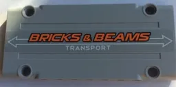 Technic, Panel Plate 5 x 11 x 1 with 'BRICKS & BEAMS TRANSPORT' Pattern (Sticker) - Set 42062