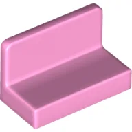Panel 1 x 2 x 1 [Rounded Corners] / Bright Pink
