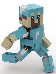 Posable Minecraft Figure: Diamond Armor