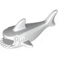 Animal Body Part, Shark Body with Three Gill Slits / White