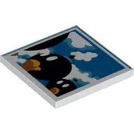 Tile 4 x 4 with Bob-Ombs Print