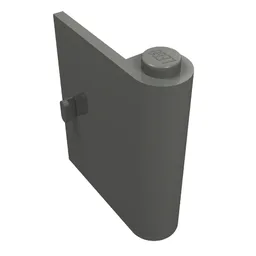 Door 1 x 3 x 3 Right / Dark Bluish Gray