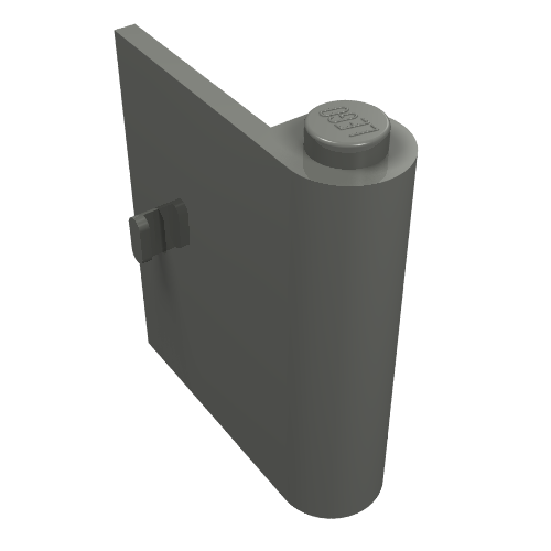 Lego Door 1 x 3 x 3 Right / Dark Bluish Gray