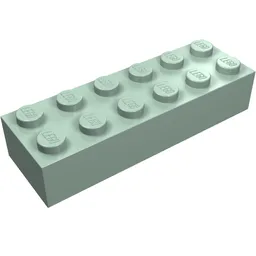 Brick 2 x 6 / Sand Green