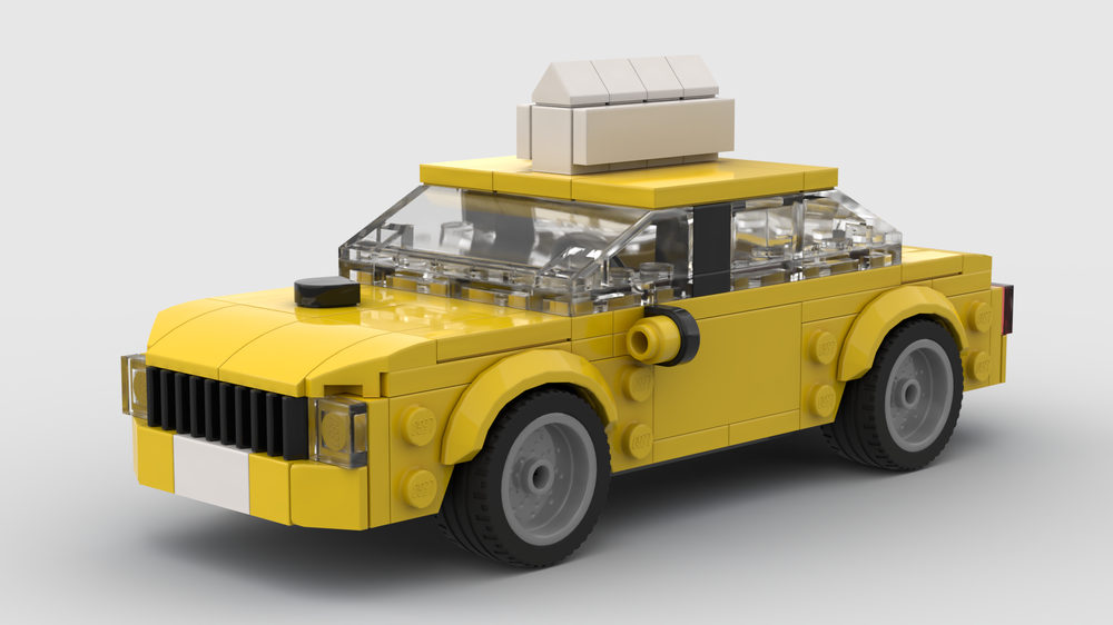 Lego New York City Yellow Taxi Cab 6-Wide